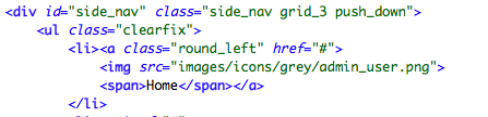 Side Nav